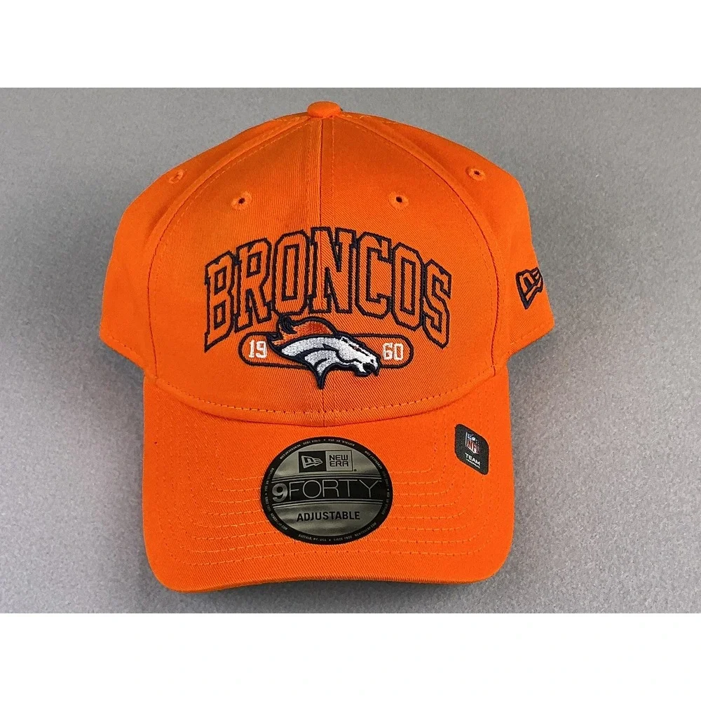 New Era 9FORTY Denver Broncos Orange Adjustable Hat OSFM NFL‎  Snapback Hat